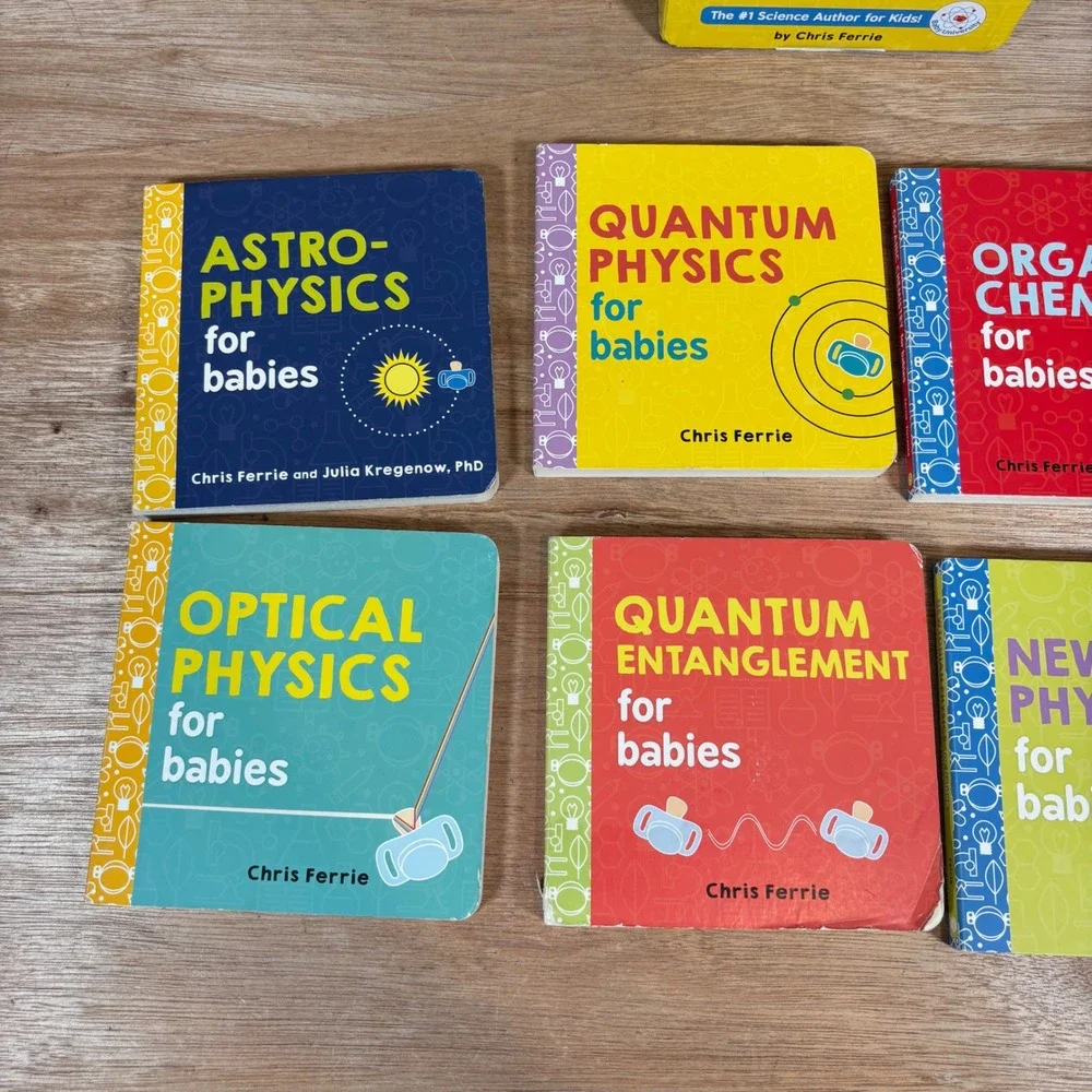 Chris Ferrie My First Science Library for Babies 8 Board Book Set STEM Education